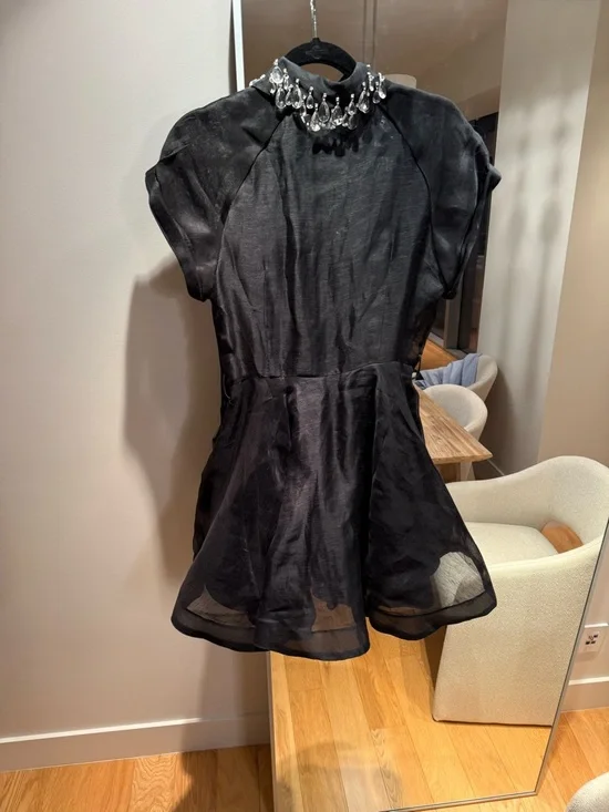 Zimmermann Matchmaker Flip Embellished Dress with Clear Crystal Accents size 3 - Picture 3 of 6